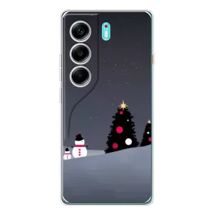 Чехлы на Новый Год TECNO Camon 40 (Снеговички)