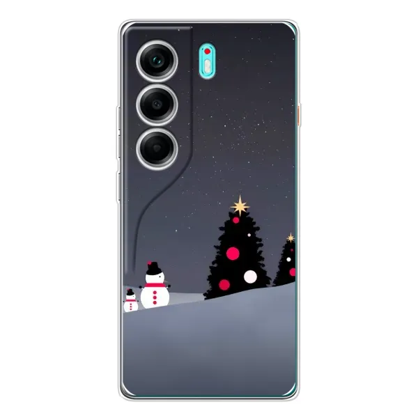 Чехол с рисунком «Снеговички» для TECNO Camon 40