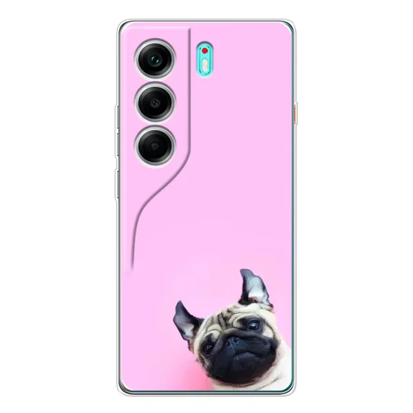 Чехол с рисунком «Собака на розовом» для TECNO Camon 40 Чехол с рисунком «Собака на розовом» для TECNO Camon 40