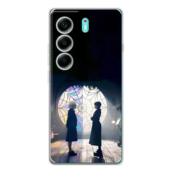 Чехол с рисунком «Уэнсдей и Энди» для TECNO Camon 40 Чехол с рисунком «Уэнсдей и Энди» для TECNO Camon 40
