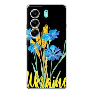 Чохол на TECNO Camon 40 (Український дизайн) (Україна в квітах)