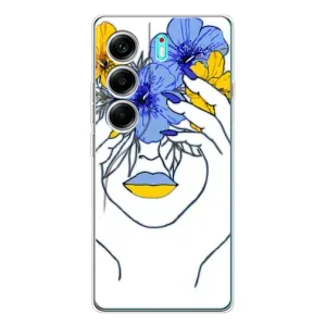 Чохол на TECNO Camon 40 (Український дизайн) (Українка на всю голову)