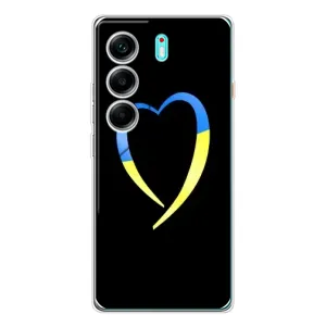 Силиконовый Чехол на TECNO Camon 40 (Я-Украина) (Украинское сердце)
