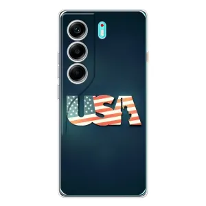 Чохол Прапор USA для TECNO Camon 40 (USA)