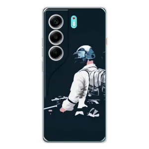 Чохол з картинкою "Герой Pubg" на TECNO Camon 40 (В екіперівці)