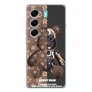 Силиконовый чехол для TECNO Camon 40 (Медмедь Луи Виттон)