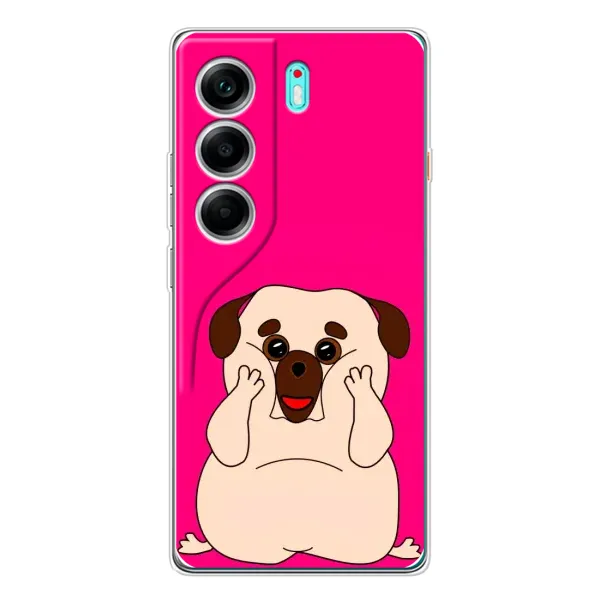 Чехол с рисунком «Веселый Мопсик» для TECNO Camon 40 Чехол с рисунком «Веселый Мопсик» для TECNO Camon 40