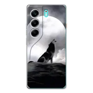 Чехол с Волком на TECNO Camon 40 (Волк и луна)