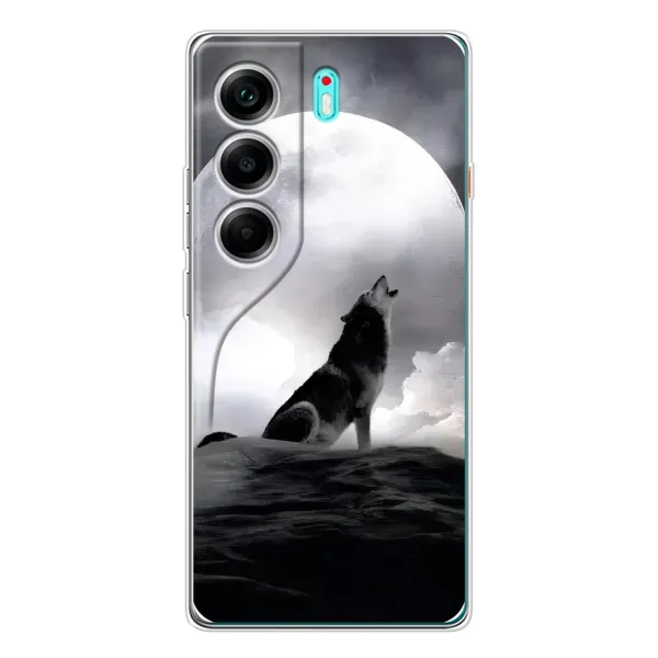Чехол с рисунком «Волк и луна» для TECNO Camon 40 Чехол с рисунком «Волк и луна» для TECNO Camon 40