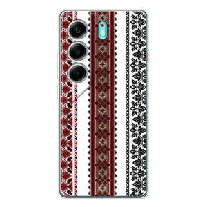 Силиконовый Чехол на TECNO Camon 40 с картинкой Вышиванки (Вышиваночки)