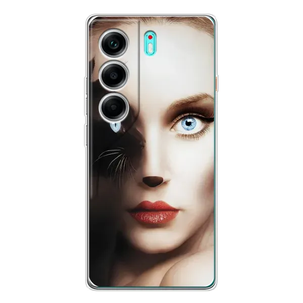 Чехол с рисунком «Женщина кошка» для TECNO Camon 40 Чехол с рисунком «Женщина кошка» для TECNO Camon 40
