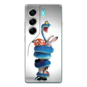 Силиконовый чехол с принтом Зоотрополіс для TECNO Camon 40 (Змея Зоо)