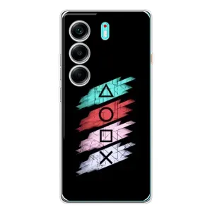 Чехол КИБЕРСПОРТ для TECNO Camon 40 (Значки Sony)