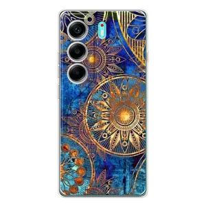 Чехлы со смыслом для TECNO Camon 40 (Золотые узоры)