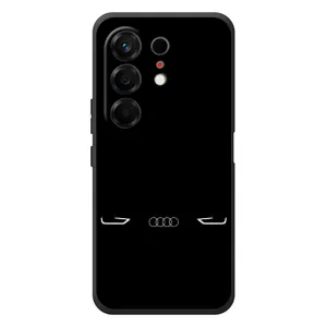 Силиконовый бампер с картинкой машины на TECNO Camon 50 (Силует Audi)