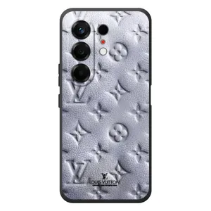 Текстурный Чехол Louis Vuitton для Техно Камон 50 (Белый ЛВ)