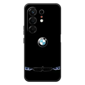 Силиконовый бампер с картинкой машины на TECNO Camon 50 (Черный BMW)