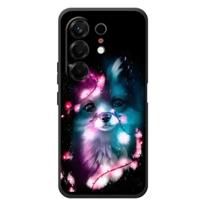 Чехол с Лисичкой для TECNO Camon 50 (Черная Лиса)