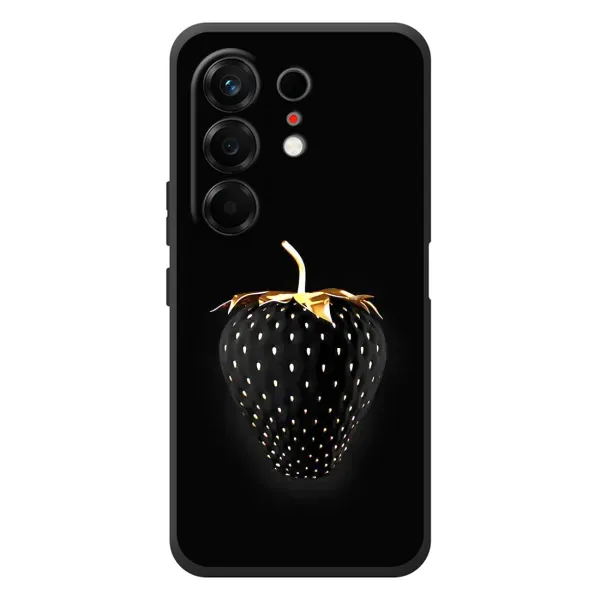 Чехол с рисунком «Чёрная клубника» для TECNO Camon 50