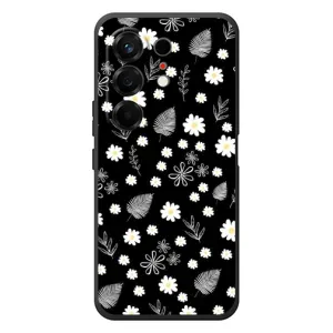 Чехлы с тематикой "ЦВЕТЫ" на TECNO Camon 50 (цветение на чорном)