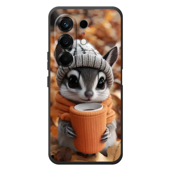 Чехол с рисунком «Грызунчик с кофе» для TECNO Camon 50 Чехол с рисунком «Грызунчик с кофе» для TECNO Camon 50