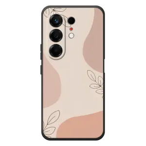 Чехол цветочный дизайн для TECNO Camon 50 (Коричневый фон)