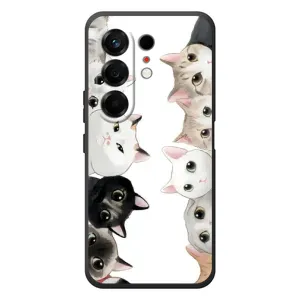 Силиконовый чехол с котиком для TECNO Camon 50 (Коты)