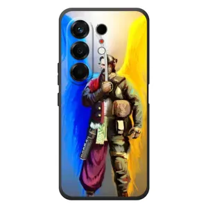 Чехол с картинкой (Патриотический КОЗАК) на TECNO Camon 50 (Козак с крыльями)