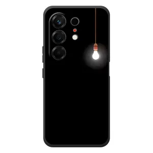 Чехол с картинками на черном фоне для TECNO Camon 50 (Лампочка)