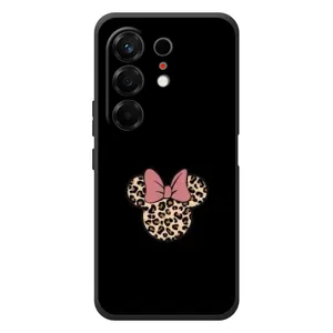 Чехол с леопардовым принтом на TECNO Camon 50 (Леопардовая Минни)