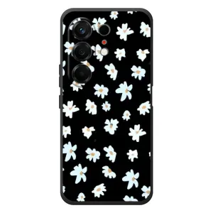 Чехол с ромашками на TECNO Camon 50 (Маленькие ромашки)