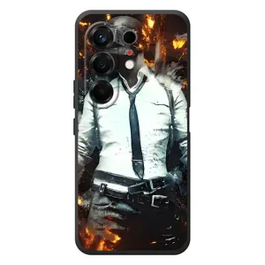 Силиконовый чехол с картинкой "Герой Pubg" на TECNO Camon 50 (Man Пубг)