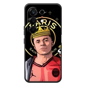 Чехол (TPU) с Футболистом на TECNO Camon 50 (Mbappe King)