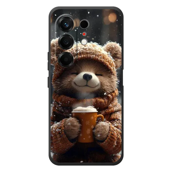 Чехол с рисунком «Медвежонок с кофе» для TECNO Camon 50 Чехол с рисунком «Медвежонок с кофе» для TECNO Camon 50