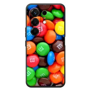 Чехол с изображением вкусной еды для TECNO Camon 50 (Разноцветные M&M'S)
