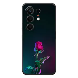 Чехлы с принтом Розочки для TECNO Camon 50 (Ночная роза)