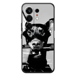 Чехол ДОБЕРМАН для TECNO Camon 50 (Опасный доберман)