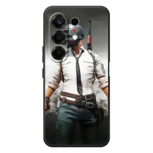 Силиконовый чехол с картинкой "Герой Pubg" на TECNO Camon 50 (Пабг)