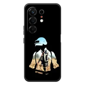 Силиконовый чехол с картинкой "Герой Pubg" на TECNO Camon 50 (Пубг мен)