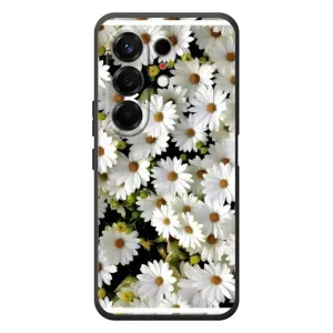 Чехол с ромашками на TECNO Camon 50 (Рамка в ромашках)