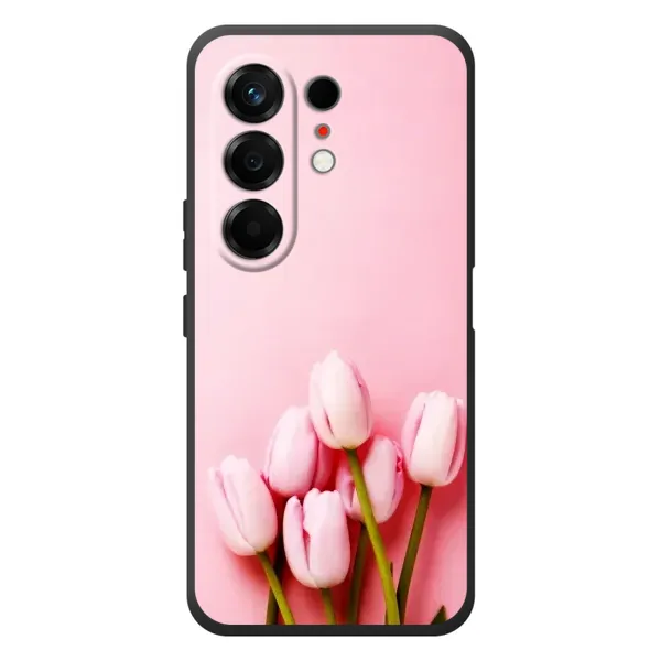 Чехол с рисунком «Розовые тюльпаны» для TECNO Camon 50 Чехол с рисунком «Розовые тюльпаны» для TECNO Camon 50