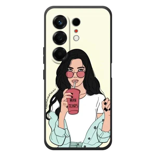 Чехол с рисунком «С напитком» для TECNO Camon 50 Чехол с рисунком «С напитком» для TECNO Camon 50