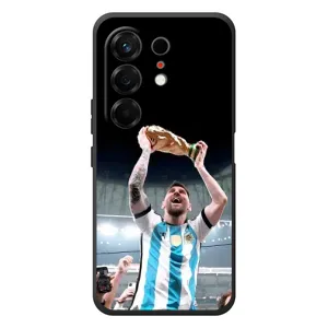 Чехлы Лео Месси Аргентина для TECNO Camon 50 (Счастливый Месси)
