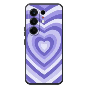 Чехлы с тематикой "Маленькие Сердечки" на TECNO Camon 50 (Сердце фиолет)