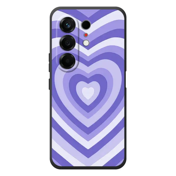 Чехол с рисунком «Сердце фиолет» для TECNO Camon 50 Чехол с рисунком «Сердце фиолет» для TECNO Camon 50