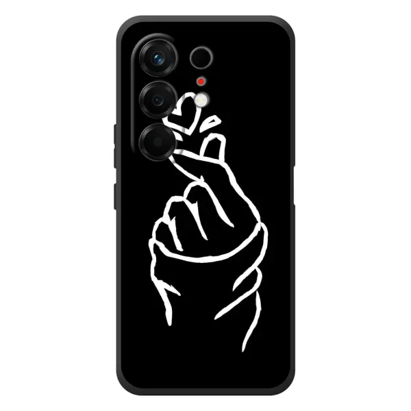 Чехол с рисунком «Сердце на черном» для TECNO Camon 50 Чехол с рисунком «Сердце на черном» для TECNO Camon 50