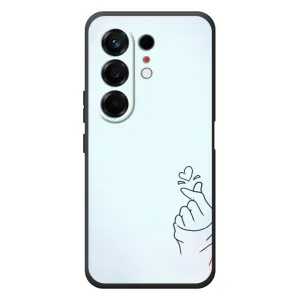 Чохол (Знак сердечка) для TECNO Camon 50 (Сердечко на блакитному)