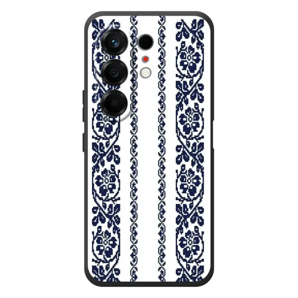 Чехол с рисунком «Синяя вышиванка» для TECNO Camon 50 Чехол с рисунком «Синяя вышиванка» для TECNO Camon 50