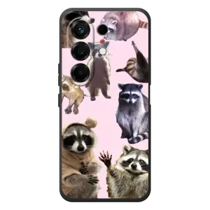 Силиконовый Чехол с Енотами на TECNO Camon 50 (Смешные Еноты)
