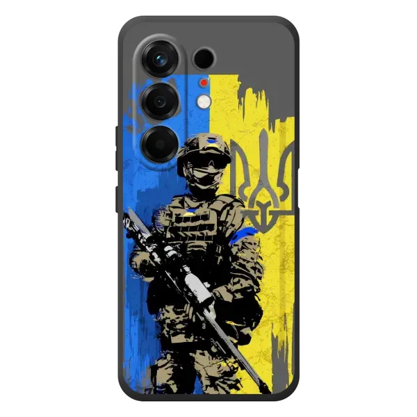Чехол с рисунком «Солдат ЗСУ» для TECNO Camon 50 Чехол с рисунком «Солдат ЗСУ» для TECNO Camon 50